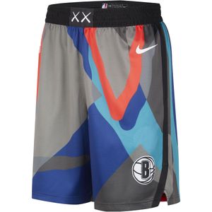 Brooklyn Nets 2023/24 City Edition Swingman Nike Dri-FIT NBA-herenshorts - Zwart