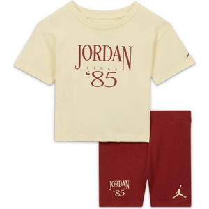 Jordan Brooklyn Mini Me bikeshortsset voor baby's (12-24 maanden) - Rood