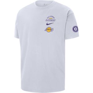 Los Angeles Lakers Courtside Nike NBA T-shirt voor heren - Wit