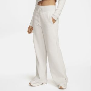 Nike Sportswear Phoenix Plush knusse fleecebroek met hoge taille en wijde pijpen voor dames - Zwart