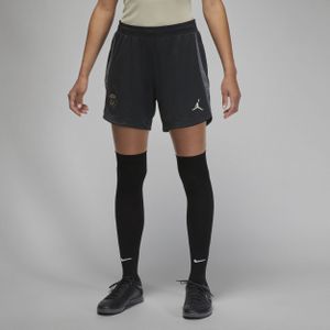 Paris Saint-Germain Strike Derde Jordan Dri-FIT knit voetbalshorts voor dames - Zwart