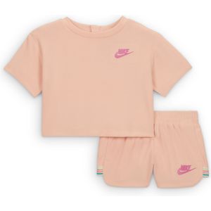 Nike 'Let's Roll' tweedelige badstofset voor baby's (12-24 maanden) - Roze