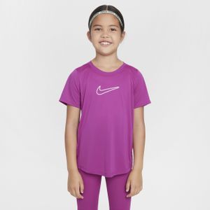 Nike One Fitted Dri-FIT top met korte mouwen voor meisjes - Paars