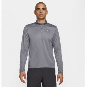 Nike Pacer Dri-FIT hardlooptop met halflange rits voor heren - Grijs