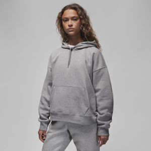 Jordan effen fleecehoodie voor dames - Grijs