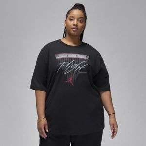 Jordan Flight Heritage T-shirt met graphic voor dames (Plus Size) - Bruin