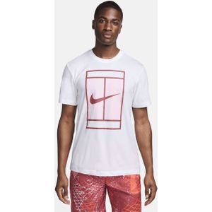 NikeCourt Dri-FIT Tennisshirt voor heren - Wit