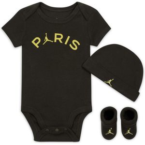 Jordan Paris Saint-Germain driedelige romperset voor baby's (0-9 maanden) - Groen