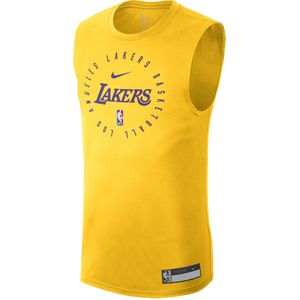 Los Angeles Lakers Nike Dri-FIT NBA-herenshirt zonder mouwen - Geel