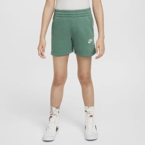 Nike Sportswear Club Fleece meisjesshorts van sweatstof (13 cm) - Groen