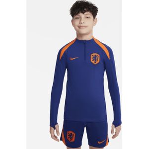 Nederland Strike Nike Dri-FIT voetbaltrainingstop voor kids - Blauw