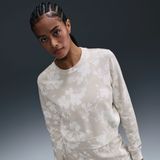 Nike Sportswear Chill Terry sweatshirt van sweatstof met ronde hals en print voor dames - Bruin