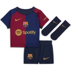 FC Barcelona 2024/25 Stadium Thuis Nike driedelig replica-voetbaltenue voor baby's/peuters - Blauw