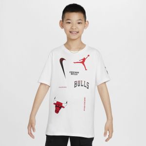 Chicago Bulls Courtside Statement Edition Jordan Max90 NBA-shirt voor kids - Wit