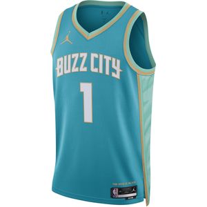 Lamelo Ball Charlotte Hornets City Edition 2023/24 Jordan Dri-FIT Swingman NBA-jersey voor heren - Blauw