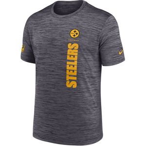 Pittsburgh Steelers Sideline Velocity Nike NFL-herenshirt met Dri-FIT - Zwart