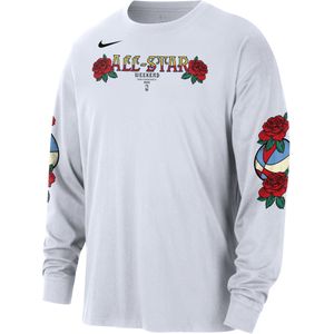 2025 All-Star Weekend Max90 Nike NBA-herenshirt met lange mouwen - Wit