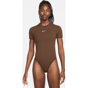 Nike Sportswear Bodysuit met korte mouwen voor dames - Bruin