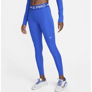 Nike Pro Legging met halfhoge taille en mesh vlakken voor dames - Groen