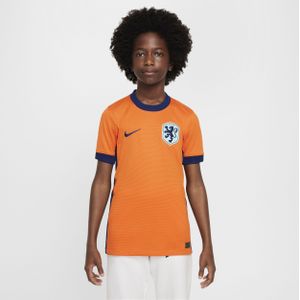 Nederland (vrouwenelftal) 2024/25 Stadium Thuis Nike Dri-FIT replicavoetbalshirt voor kids - Oranje