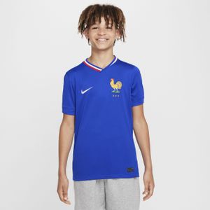 FFF (herenelftal) 2024/25 Stadium Thuis Nike Dri-FIT replica voetbalshirt voor kids - Blauw