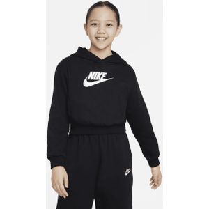 Nike Sportswear Club Fleece korte hoodie voor meisjes - Zwart