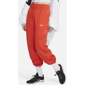 Nike Sportswear Phoenix Fleece Oversized joggingbroek met hoge taille voor dames - Rood