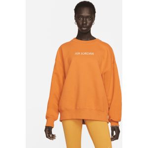 Air Jordan Sweatshirt met ronde hals voor dames - Oranje