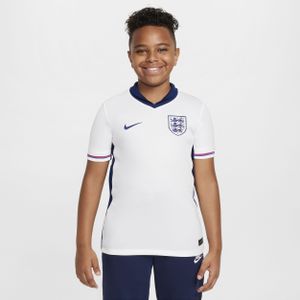 Engeland (vrouwenelftal) 2024/25 Stadium Thuis Nike Dri-FIT replicavoetbalshirt voor kids - Wit