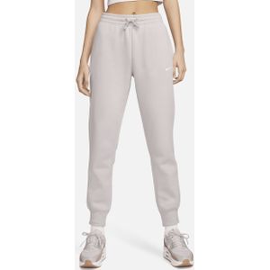 Nike Sportswear Phoenix Fleece joggingbroek met halfhoge taille voor dames - Zwart