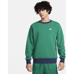 Nike Club Fleece Raglan met lange mouwen voor heren met ronde hals - Groen