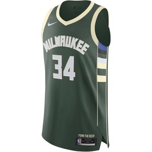 Giannis Antetokounmpo Bucks Icon Edition 2020 Authentic Nike NBA-jersey voor heren - Groen