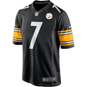 NFL Pittsburgh Steelers (Ben Roethlisberger) American-football-wedstrijdjersey voor heren - Zwart