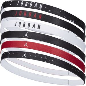 Jordan Elastische haarbanden (6 stuks) - Zwart