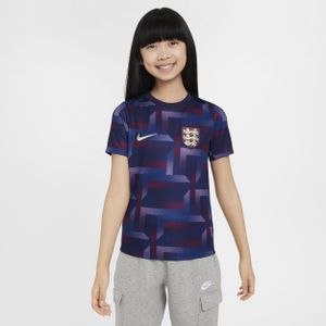 Engeland Academy Pro Nike Dri-FIT warming-uptop met korte mouwen voor kids - Paars