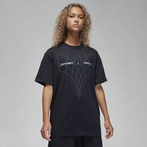 Jordan Sport T-shirt met graphic voor dames - Zwart