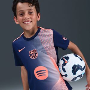 FC Barcelona Academy Pro Derde Nike Dri-FIT warming-uptop voor kids - Blauw
