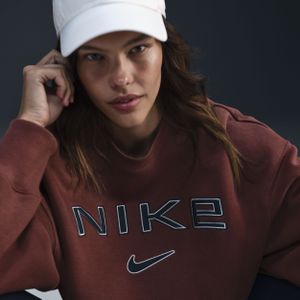 Nike Sportswear Phoenix Fleece extra oversized sweatshirt met ronde hals en logo voor dames - Bruin