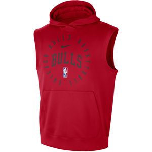 Chicago Bulls Spotlight Nike mouwloze NBA-hoodie met Dri-FIT voor heren - Rood