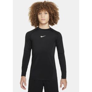 Nike Pro Dri-FIT jongenstop met lange mouwen - Zwart