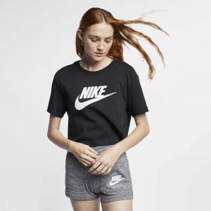 Nike Sportswear Essential Kort T-shirt met logo voor dames - Wit