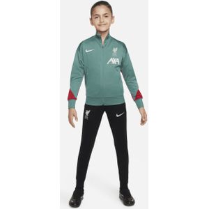 Liverpool FC Strike Nike Dri-FIT knit voetbaltrainingspak voor kids - Groen