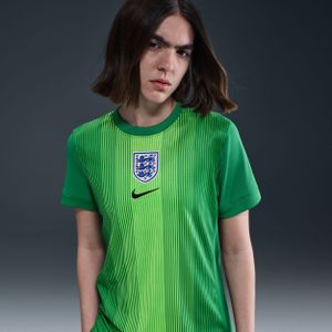 Engeland 2025/26 Stadium Goalkeeper Nike Dri-FIT replicavoetbalshirt met korte mouwen voor dames - Groen