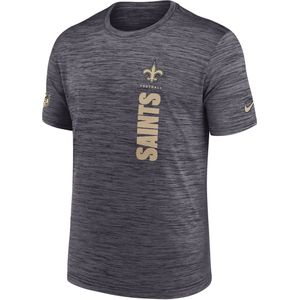 New Orleans Saints Sideline Velocity Nike NFL-herenshirt met Dri-FIT - Zwart