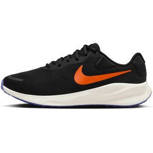 Nike Revolution 7 hardloopschoenen voor heren (extra breed, straat) - Zwart