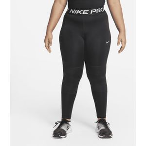 Nike Pro Dri-FIT legging voor meisjes (Ruimere maten) - Zwart