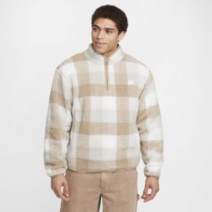 Nike Club winterse herentop met halflange rits - Bruin