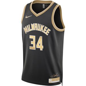 Giannis Antetokounmpo Milwaukee Bucks 2024 Select Series Nike Dri-FIT Swingman NBA-jersey voor heren - Zwart