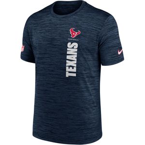 Houston Texans Sideline Velocity Nike NFL-herenshirt met Dri-FIT - Blauw