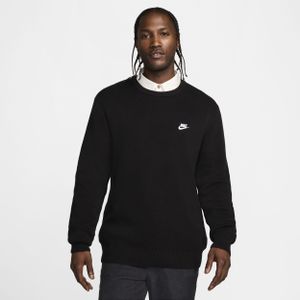 Nike Club sweater met ronde hals voor heren - Zwart